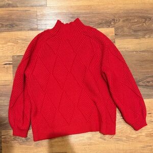 Elodie Vibrant Red Knit Sweater